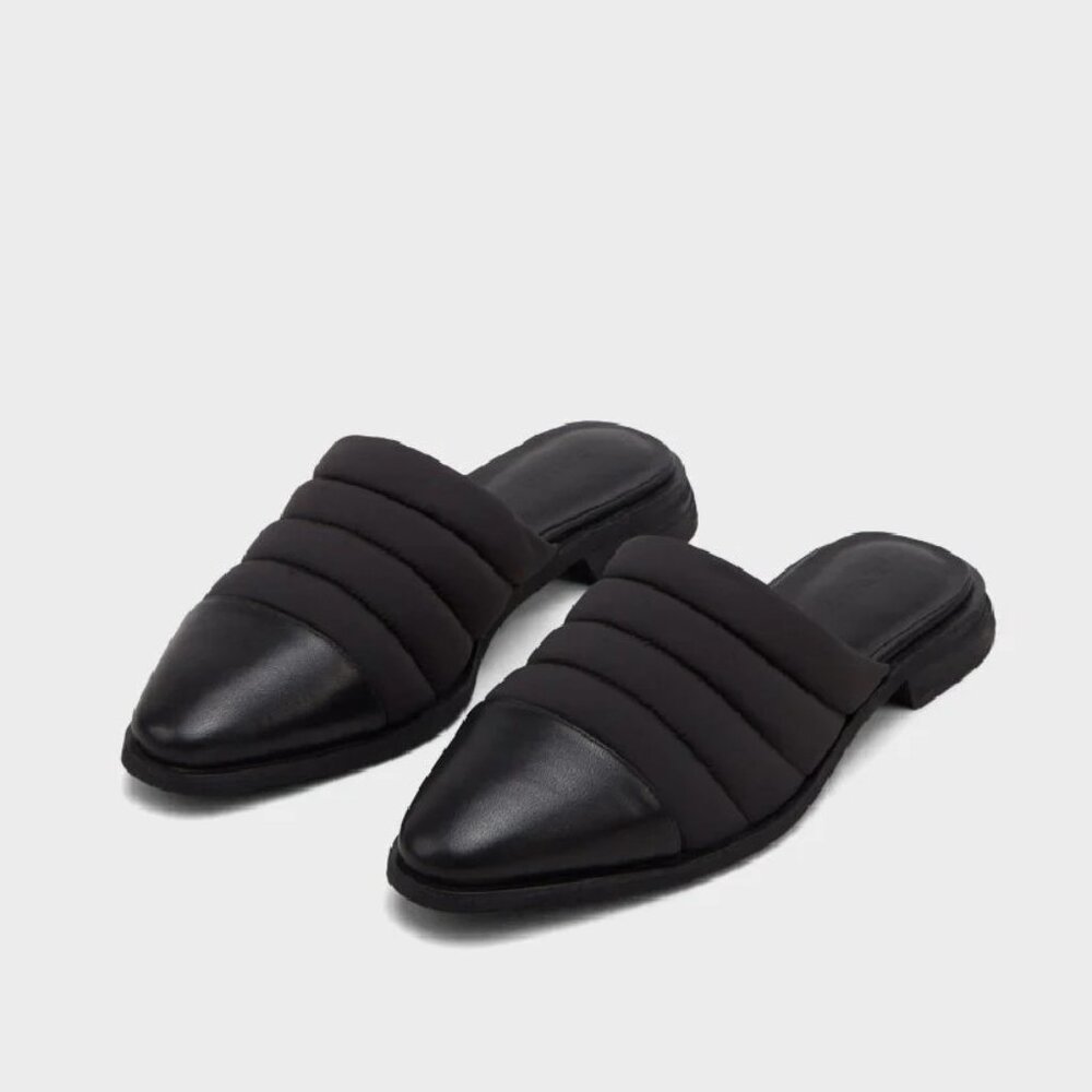 Rudsak Tabita Leather & Quilted Mules.